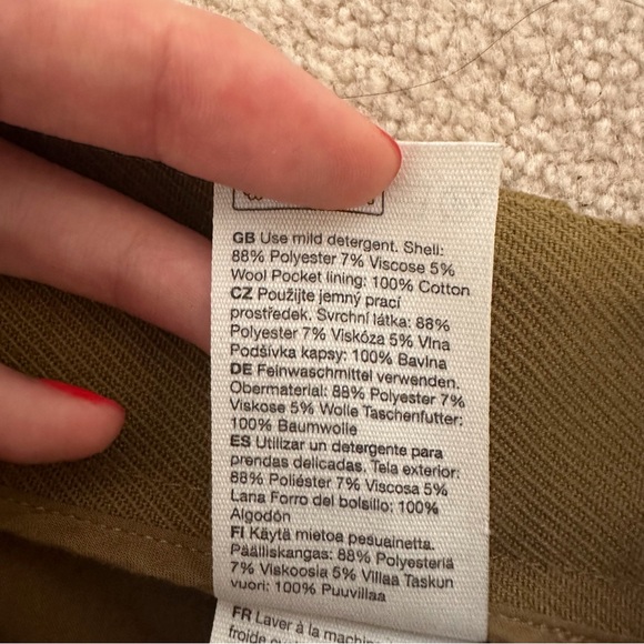 &Other Stories Wool Blend Trousers - Picture 2 of 3